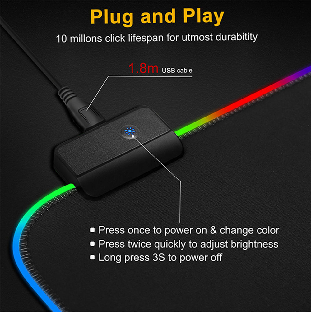 RGB LED Gaming Desk Mat